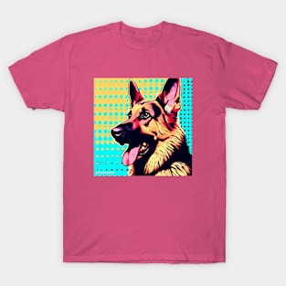 German Shepherd Pop Art T-Shirt